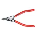 Retaining Ring Plier: External, For 20 mm to 30 mm Shaft Dia, 0.071 in Tip Dia, 7 1/8 in Overall Lg