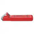 Knipex Cable Stripper: Manual, 4 to 16 mm, 5 1/4 in Overall L, Standard Cushion Grip, Stainless Steel