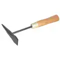Chipping Hammer: 11 in Overall Lg, Wood Handle, Perpendicular, 1 in Blade Lg, 7 oz Head Wt, Steel