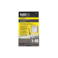 Klein Tools Individual Wire Marker, Preprinted, 1 to 48, Black on White, Markers per Card 72
