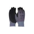 Ironcat Coated Gloves: S ( 7 ), Sandy, Foam Nitrile, Palm, Dipped, ANSI Abrasion Level 3, 12 PK
