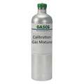 Gasco 34 L Calibration Gas; 60 PPM Carbon Monoxide, 20 PPM Hydrogen Sulfide, 1.45% Methane (29% LEL)(58% LEL Pentane Simulant), 15% Oxygen, Balance Nitrogen
