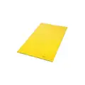 PIG Drain Cover Seal, Shape Rectangle, 54" L x 30" W, Seal Type Positive Seal, Black, Yellow