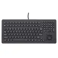 Ikey Keyboard: Corded, USB, Black, Linux(R)/Windows(R), 10 ft Cable Lg, 1 13/16 in Ht