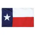 Nylglo State Flag: 6 ft. H, 10 ft. W, 35 ft. Min. Flagpole H, Outdoor, Texas