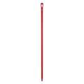 Color Coded Handle: Threaded, European, Polypropylene, 59 in Lg, 1 1/4 in Dia, Red