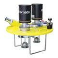 Tornado Pneumatic Drum-Top Vacuum Head, 55 gal, 160 cfm, 2" Vacuum Hose Dia.