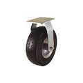Light Duty, Rigid Plate Caster with Flat-Free Wheels; 275 lb. Load Rating, 8-1/2" Wheel Dia.
