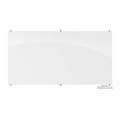 Balt Gloss-Finish Glass Dry Erase Board, Wall Mounted, 48" H x 96" W, White