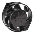 Wet-Location Round Axial Fan: 6 3/4 in Dia, 2 9/32 in Dp, 218, IP55, 230V AC, Lead Wires