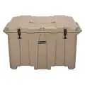 Marine Chest Cooler: 400 qt Cooler Capacity, 54 1/2 in Exterior Lg, Up to 7 days