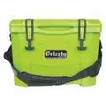 Grizzly Coolers 16 qt. Marine Chest Cooler with Ice Retention Up to 4 days; Lime Green, Holds 15 Cans