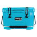 Marine Chest Cooler: 20 qt Cooler Capacity, 20 1/4 in Exterior Lg, Not Round, Teal