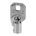 Compx Chicago Key Blank, For Use With CompX Chicago Brass-Covered Padlocks, Circular, Tubular Steel