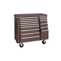 Kennedy Heavy Duty Rolling Tool Cabinet with 15 Drawers; 18" D x 39" H x 39-3/8" W, Brown