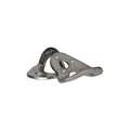 Floor Mount Anchor: 3 in, Stainless Steel, Silver