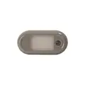 LED Interior Lighting: Gray, For Indoor Areas, 400 lm/5-13/32 in L/Oval Shape