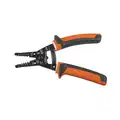 Klein Tools Wire Stripper/Cutter: 16 AWG to 8 AWG, 8 in Overall Lg, Insulated, Loop/Gauge/Cut, Standard Cushion Grip
