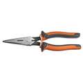 Long Nose Plier: Insulated, ESD-Safe, 1 in Max Jaw Opening, 8 3/4 in Overall Lg, 2 3/8 in Jaw Lg