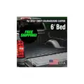 Truck Bed Mat, Rubber, Insert Installation Method, 53 in Length, 72 in Width, Black