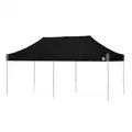 Black Eclipse Shelter,10x20 Ft.,Aluminum Frame, 20 ft Length, 10 ft Width, 11 ft 5" Center Height
