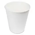 Boardwalk Disposable Hot Cup: Paper, Polyethylene, 8 oz. Capacity, Patternless, White, 1,000 PK