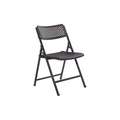 National Public Seating Black Steel Airflex Series Premium,Poly,PK4 with Black Seat Color, 4PK