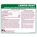 3X3 Label For Lemon- Quat Disinfectant