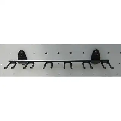919006-5 Multi-Prong Tool Holder: 1/4 in Peg Hole, For 1 in Pegboard Hole  Spacing, Screw-In