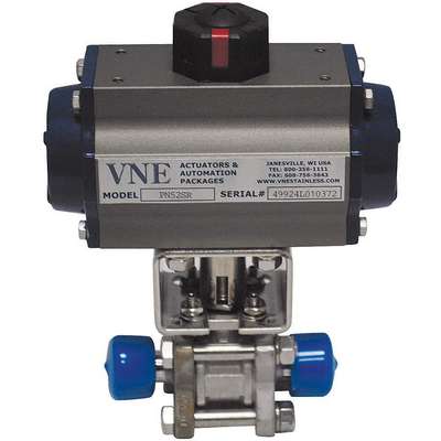 Actuated Ball Valve,1 In,316 SS