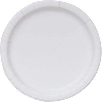 Paper,Plate,Round,9",White,