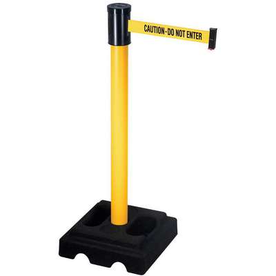 Barrier Post With Belt,40 In.