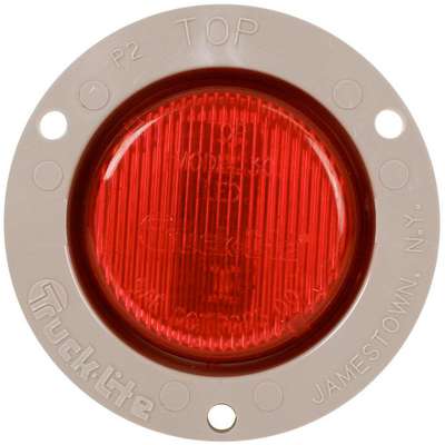 M30 LED Clr/Mkr-2"-Red Flanged