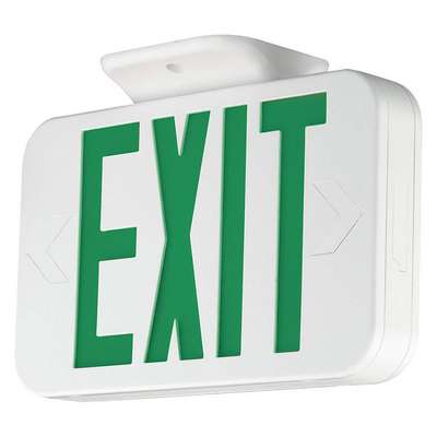 Exit Sign,Green Letter,1 Or 2
