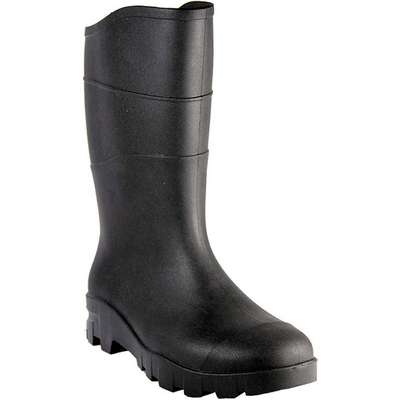 Boots,Sz 11,13" H,Black,Stl,Pr