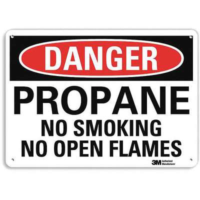 Danger No Smoking Sign,Propane,