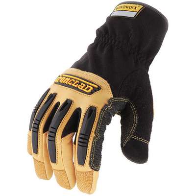 Mechanics Gloves,Leather,XL,Pr