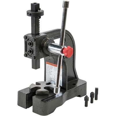 913480-2 Palmgren Arbor Press: 1 ton Force in Tons, 8 in Swing , 4