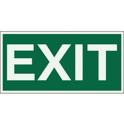 Exit Sign,Exit,3" x 6"