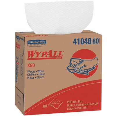 Wypall X80 Popup Box Wipes Wht