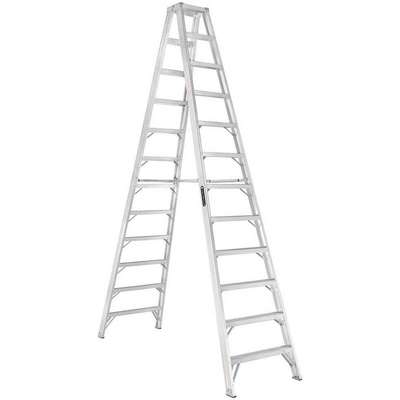 Twin Front Ladder,Alum,12 Ft.,