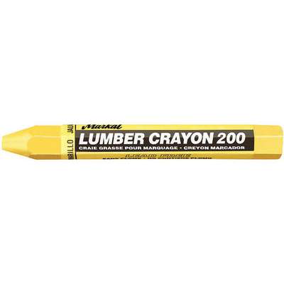 913684-2 Markal Lumber Crayon, Yellows Color Family, Hex Tip Shape
