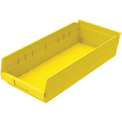 Shelf Bin,Yellow,214 Cu. In.