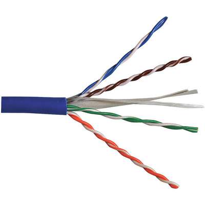 Cable,Cat 6,23 Awg,100 Ft,Blue