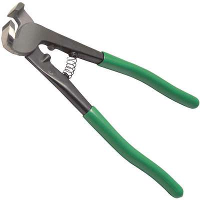 Tile Nipper,Offset Jaws,Green