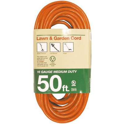 Ext Cord 50' 16/3 Orange 13A