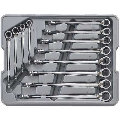 Ratcheting Wrench Set,Pieces 12