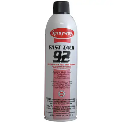 927183-8 Sprayway Spray Adhesive, 20.00 oz. Aerosol Can, 30° to  120°F, Begins to Harden: 30 to 45 sec.