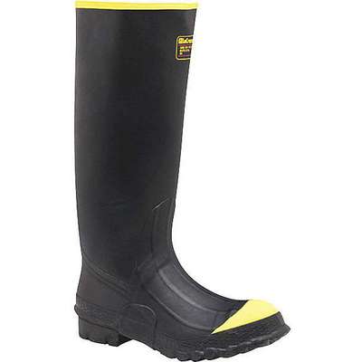 Rubber Boots,Sz 11,16" H,Black,