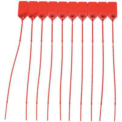 Pull Tight Seal,Plastic,Red,Pk